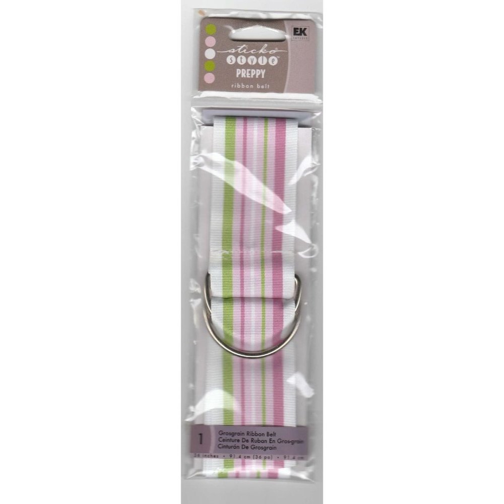 EK Success Sticko Style Preppy Ribbon Belt Grosgrain Album Wrap 36 inch